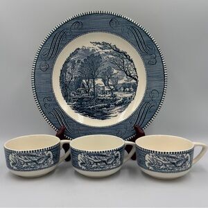 Currier & Ives Set By Royal China